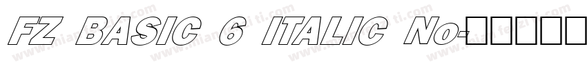 FZ BASIC 6 ITALIC No字体转换